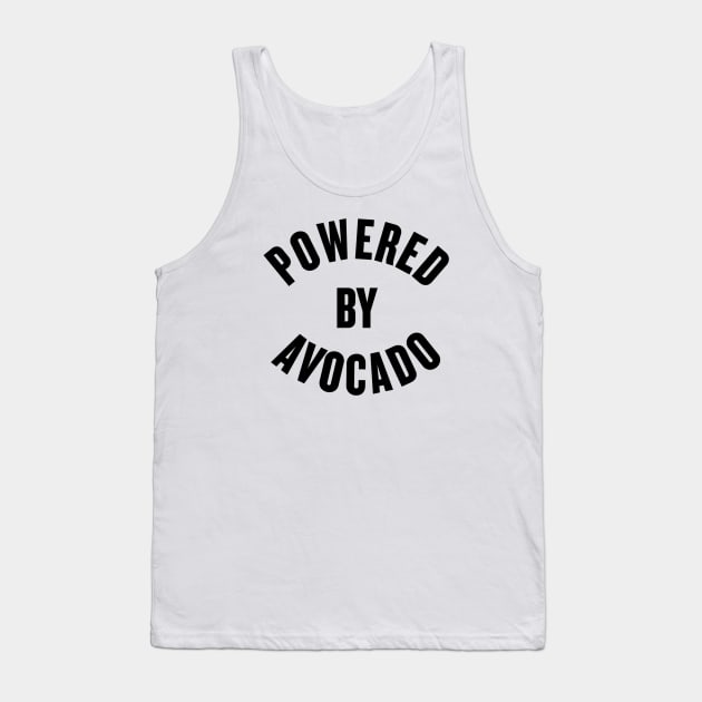 Powered by Avocado Tank Top by slogantees